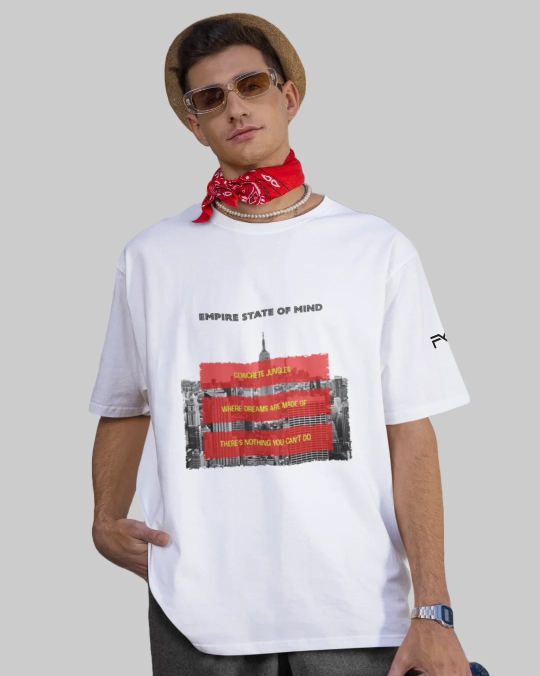 Oversized Printed Tee - EMPIRE STATE